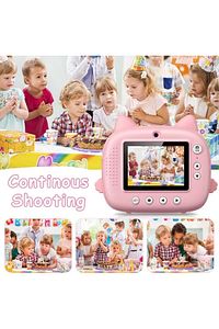 Çocuk Fotoğraf Makinesi Dijital HD Video Kamera Anlık Termal Resim Kağıt Baskılı Yazıcı ürün fotoğrafı