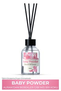 Bebek Pudrası Çubuklu Oda Kokusu Bambu Kokusu Baby Powder Reed Diffuser 50ml ürün fotoğrafı