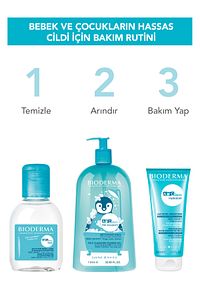 ABCDerm Bebek ve Çocuk Yüz, Saç, Vücut Şampuanı 1 Lt Normal ve Kuru Ciltler, Dermatolojik Tuzsuz ürün fotoğrafı