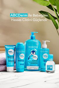 ABCDerm Bebek ve Çocuk Yüz, Saç, Vücut Şampuanı 1 Lt Normal ve Kuru Ciltler, Dermatolojik Tuzsuz ürün fotoğrafı