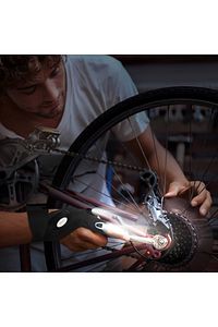 Led Işıklı, El Fenerli Çift El Tamirci, Balıkçı Ve Bisiklet Eldiveni. Hediye Için Ideal Seçim. ürün fotoğrafı