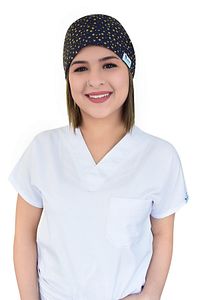 Unisex Yıldız Desenli Doktor Hemşire Aşçı Hastane Cerrahi Bonesi ürün fotoğrafı