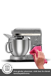 Mastermaid Chef Pro Çift Kollu Stand Mikser Galaxy Grey 1750 W ürün fotoğrafı