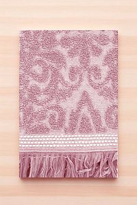 2 Parça Jakarlı Banyo Havlu Takımı amp;#37;100 Pamuklu 90x150 Cm Arden Pembe ürün fotoğrafı