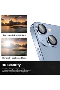 Apple Iphone 15 & Iphone 15 Plus Kamera Koruma Renkli Lens Koruyucu Temperli Cam Koruma ürün fotoğrafı
