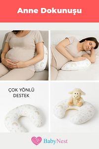 Emzirme Yastığı ve Destek Minderi Gökkuşağı Bej ürün fotoğrafı