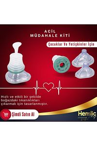 Hemlic Tıbbi Boğulma Kurtarma Pompası 2 Si 1 Arada, Yetiskinler Ve Çocuklar Icin Toplam 2 Adet ürün fotoğrafı