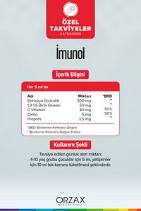 Imunol Ballı Çilek Aromalı Şurup ürün fotoğrafı