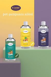 Dr. Lavender Saf Lavanta Yağlı Pet Şampuanı 400 ml Koku Giderici Tüy Dökme Önleyici Köpek Şampuanı ürün fotoğrafı