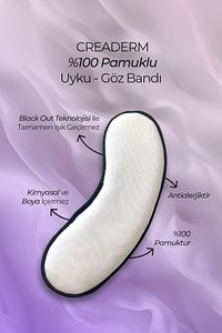 %100 PAMUKLU UYKU GÖZLÜĞÜ/GÖZ BANDI/ ANTİ ALERJİK YIKANABİLİR BOYA KİMYASAL İÇERMEZ EYE SLEEP PATCH ürün fotoğrafı