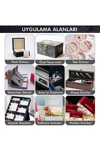 Yapışkanlı Alkantara Nubuk Tipi Kumaş 48 Cm X 100 Cm Renk Seçenekli ürün fotoğrafı