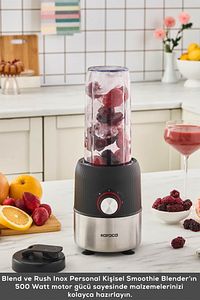 Blend & Rush Inox Personal Kişisel Smoothie Blender Black ürün fotoğrafı
