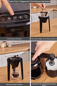 Hatır Barista Cappuccino ve Türk Kahve Makinesi Antrasit ürün fotoğrafı