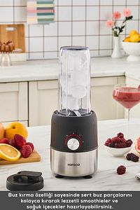Blend & Rush Inox Personal Kişisel Smoothie Blender Black ürün fotoğrafı