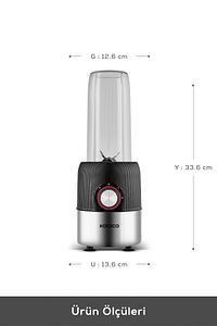 Blend & Rush Inox Personal Kişisel Smoothie Blender Black ürün fotoğrafı