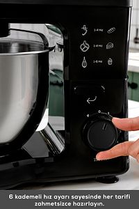 Maestrochef Stella Stand Mikser Siyah 1500w 5 Litre ürün fotoğrafı