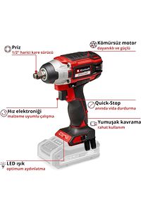 Impaxxo 18/230 - Solo Kömürsüz Akülü Darbeli Somun Sıkma - 4510080 ürün fotoğrafı
