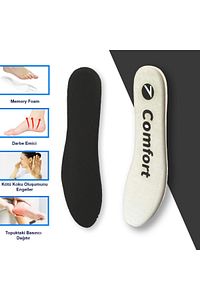 SG01 | Yumuşak Memory Foam Hafızalı, Günlük Ayakkabı Tabanı, Darbe Emici, Konforlu Iç Tabanlık ürün fotoğrafı