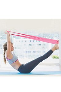 Pilates Kamp Matı Taşıma Askılı Pvc Atlama Ipi Bandı Plates Egzersiz Direnç Lastiği ürün fotoğrafı