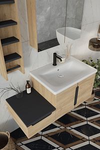 Zakkum 100 Cm %100 Mdf Lavabolu Banyo Dolabı ürün fotoğrafı