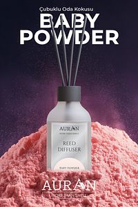 Bebek Pudrası Çubuklu Oda Kokusu Bambu Kokusu Baby Powder Reed Diffuser 50ml ürün fotoğrafı