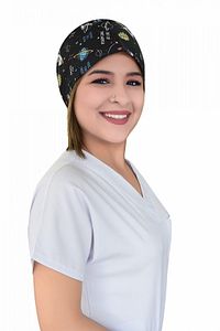 Unisex Siyah Gezegen Doktor Hemşire Hastane Medikal Cerrahi Bone ürün fotoğrafı