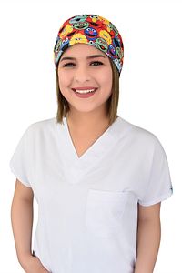 Unisex Susam Sokağı Desenli Likralı Doktor Hemşire Hastane Aşçı Medikal Cerrahi Bone ürün fotoğrafı