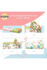 Giraffe Premium Katlanabilir Oyun Matı Oyun Halısı (ÖZEL KORUYUCU KENAR BİYELİ) ürün fotoğrafı