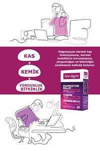 Magnezyum Malat, Taurin Ve Vitamin B6 (p5p) 60 Tablet ürün fotoğrafı