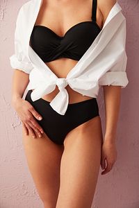 Siyah Basic Kapalı Kesim Bikini Altı ürün fotoğrafı