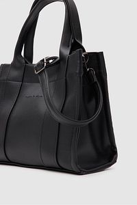 Bonnie Suni Deri Siyah Tote Bag ürün fotoğrafı