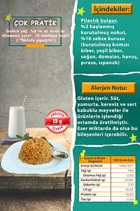 Nohutlu Ve Sebzeli Bulgur Pilavı Karışımı (250 GRAM) ürün fotoğrafı