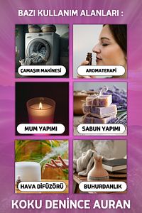 Lavanta Esansiyel Uçucu Koku Yağı Buhurdanlık Yağı Difüzör Esansı Hobi Esans Ortam Oda Kokusu 10ml ürün fotoğrafı