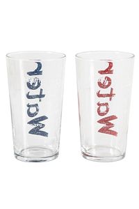 Water Bardak 570 ml 2'li Set -mavi&kırmızı ürün fotoğrafı
