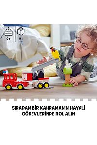 ® DUPLO® İtfaiye Kamyonu 10969 - 2+ Eğitici Oyuncak Yapım Seti (21 Parça) ürün fotoğrafı