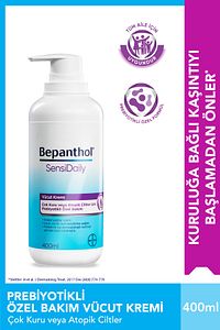 Sensidaily Pompalı Günlük Vücut Bakım Kremi 400ml Çok Kuru Atopik Ciltler, Günlük Yoğun Nemlendirici ürün fotoğrafı