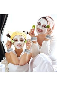 2 Adet Antrasit Renkli Su Emici Havlu Bilek - Yuz Yıkama Kol Bandı Sporcu Spa Bileklik (TAKIM) ürün fotoğrafı