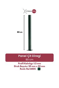 Panel Çit Direği 80 Cm 50 X 50 - 1.50 Mm ürün fotoğrafı