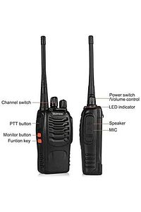 Bf888s 5w Vox Uhf/vhf Ctcss/dcs 2'li El Telsiz Seti ürün fotoğrafı