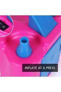 Çift Çıkışlı Elektrikli Balon Şişirme Makinesi Balon Makinası Pompası Şişirme Aleti Fişli ürün fotoğrafı