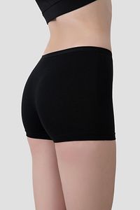 3'lü Paket Kadın Siyah Boxer Şort Pamuklu Likralı ürün fotoğrafı