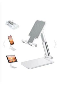 Profesyonel Masaüstü Telefon Ve Tablet Tutucu Stand 2 Kademeli Uzunluk Ayarlı ürün fotoğrafı
