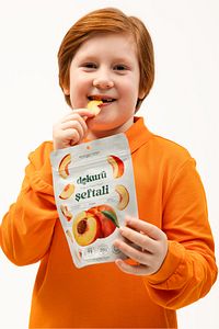 Şeftali Kuru Meyve Cipsi - Dondurularak Kurutulmuş Freeze Dried Çıtır Şeftali ürün fotoğrafı