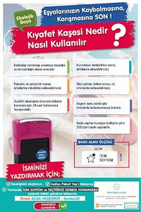 Kıyafet Kaşesi Okul Kaşesi -t533 ürün fotoğrafı
