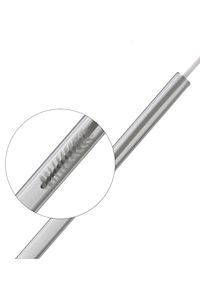 7 Parça Şeffaf Cam Eğimli Pipet Kokteyl Sunum Pipetleri Yıkanabilir Fırça ürün fotoğrafı