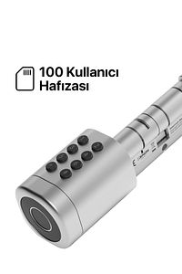 Akıllı Kapı Kilidi Mobil App Parmak Izi Şifre Rfıd Wi-fi Google Home & Alexa Kontrollü Kilit X8052 ürün fotoğrafı