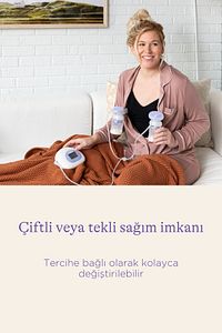Çiftli Elektrikli Göğüs Pompası ürün fotoğrafı