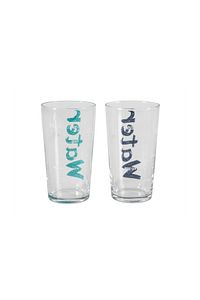 Water Bardak 570 ml 2'li Set -mavi&turkuaz ürün fotoğrafı