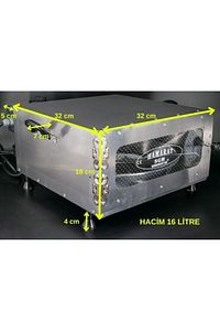 & Elis Concept Hamarat Pratik Mini Fırın 2000w Bazlama Lahmacun Pide Pizza Et Tavuk Balık Tandır ürün fotoğrafı