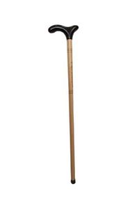 Siyah Ahşap Asa Desenli Saplı Baston 90cm ürün fotoğrafı